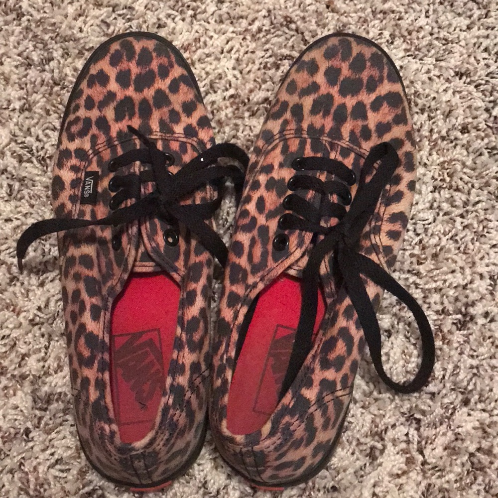 Cheetah print vans.